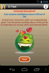 CI Intelligence Test Screen Shot 2