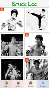 Bruce Lee My Hero - Pixel Art Screen Shot 4