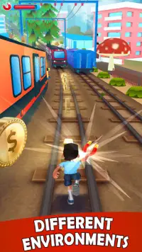 Subway escape: kids surfers casual running game Screen Shot 4