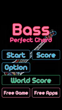 Bass Perfect Chord - Learn absolute ear key game Screen Shot 2