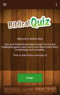 Biblical Quiz Screen Shot 0