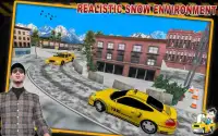 タクシー 運転 シミュレーション 雪 丘 ドライブ Screen Shot 2