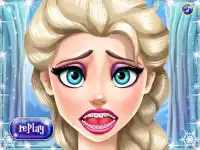 Frozen Elsa Tooth Injury - Girl Games Screen Shot 3