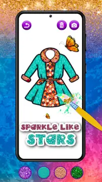 Dress Coloring Pages: Art Game Screen Shot 0