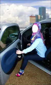 Hijab Girl Jeans Photo Suits Screen Shot 0