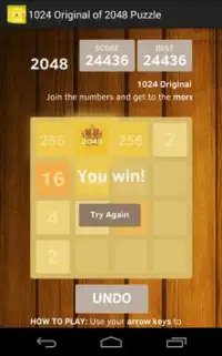 1024 Original of 2048 Screen Shot 6