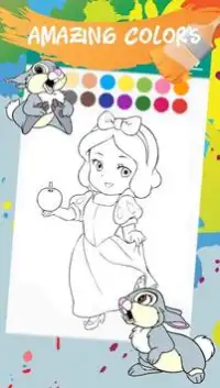 Princess coloring book for kids for girl Screen Shot 2