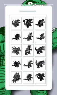 Kaiju Pixel Art Colored By Number Screen Shot 1