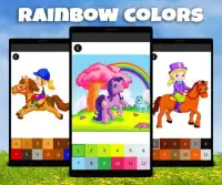 Color by Number: Horse Pixel Art Game Screen Shot 0