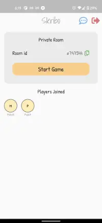 Skribo - Online multiplayer skribbl game Screen Shot 1