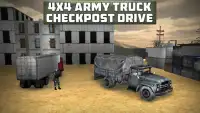 4x4Army Truck Check Post Drive Screen Shot 0