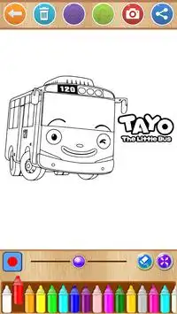 Tayo Bus Coloring Book Screen Shot 2