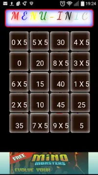 Juego deTablas de Multiplicar Screen Shot 1