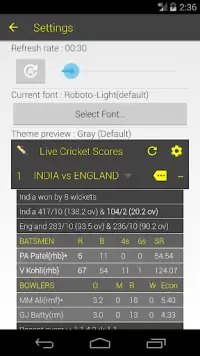 Fastest Live Cricket Scores Screen Shot 2