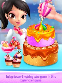 Cake Making Bakery Chef Game Screen Shot 0
