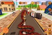 woedende anaconda draak snake city rampage Screen Shot 9