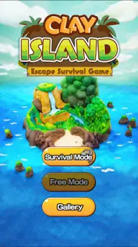 Clay Island - jogo de sobrevivência Screen Shot 0