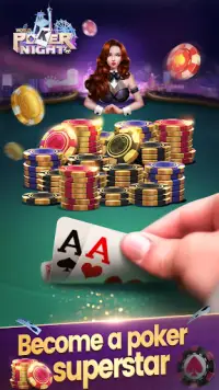 Free Texas Holdem Card Games-World Poker Night Screen Shot 1