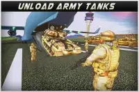Militär Tanks Transporter Jet: Fracht Armee Tanks Screen Shot 1