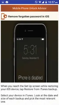 Clear Mobile Password PIN Help Screen Shot 7