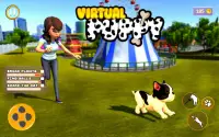 Virtual Pet Puppy 3D - Family Home Dog Care Game Screen Shot 2
