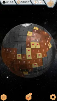 Globesweeper - Minesweeper on a sphere Screen Shot 4