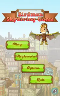 Birdman Skydiving Game Screen Shot 0