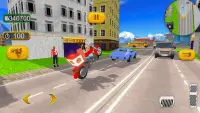 Moto Bike Pizza Delivery Games Screen Shot 0