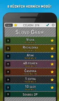 Slovo Gram - Česká Slovní Hra Screen Shot 6