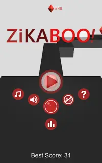 ZiKaBoo! - 3D Coureur jeu de balle Screen Shot 4