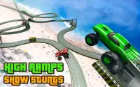 Grand Monster Truck Race : Impossible Tricky Stunt Screen Shot 13