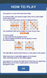Color Lines: Match 5 Balls Puzzle Game Screen Shot 2