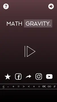 Math Gravity™ - Challenging & Addictive Math Game Screen Shot 0