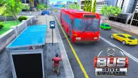 Otobüs simülatörü sürücüsü: koç sürüş oyunları Screen Shot 0