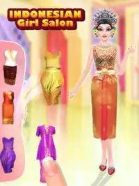 Muñeca indonesia Makeover Chicas Juego Screen Shot 2