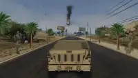 exército jipe dirigindo ônibus- melhor transporte Screen Shot 3