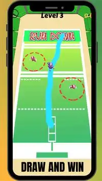 टचडाउन गेम - ड्रा फुटबॉल Screen Shot 3