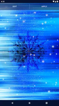 Snowflake Stars Live Wallpaper Screen Shot 7