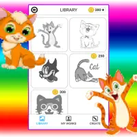 Cat Coloring by Numbers Screen Shot 3