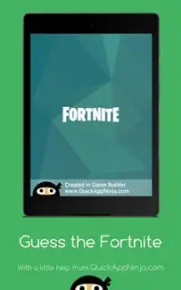 Guess the Picture- Fortnite Quiz (fortn) Screen Shot 11