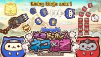 Ninja Cats Strike - slingshot action puzzle Screen Shot 1