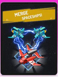 Spaceship Defender - Merge & Shoot Screen Shot 8