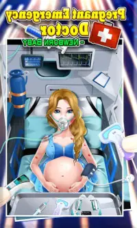 Mães tendo um bebê Hospital Jogos Grávida médico Screen Shot 1