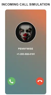 scary clown fake video call Screen Shot 2