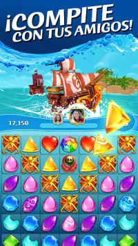 Pirate Puzzle Blast - Match 3 Adventure Screen Shot 2