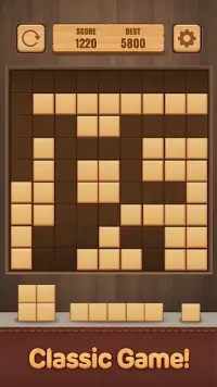 Wood Puzzle Block -Classic Puzzle Block Brain Game Screen Shot 1