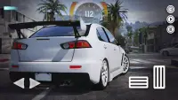 Drive Sim Mitsubishi Evo Race Screen Shot 1