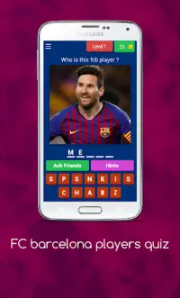 FC Barcelona Players Quiz - Free game (Trivia) Screen Shot 0
