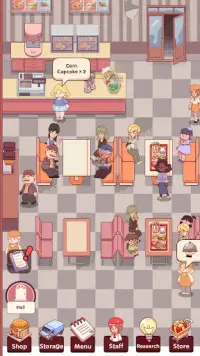 Idle Cafe Sim Screen Shot 1