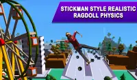 Stuntman: Ragdoll simulator games with trampoline Screen Shot 5